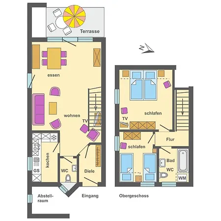 Freesenbruch Reihenhaus 6 - Delfin Ostseeheilbad Zingst